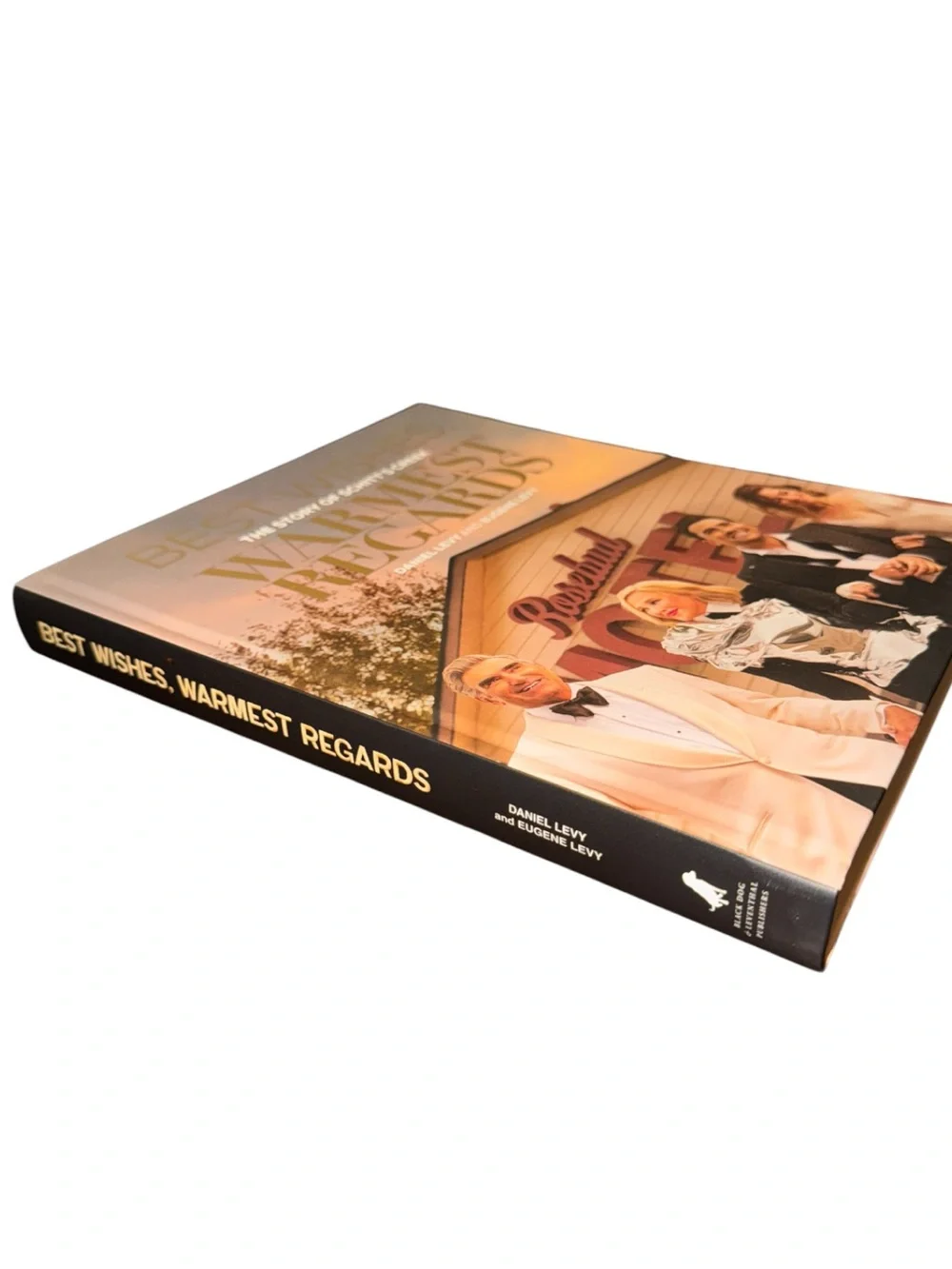 Warmest Regards: Best Wishes Schitt's Creek Hardcover Book - Gold & Peach Cover